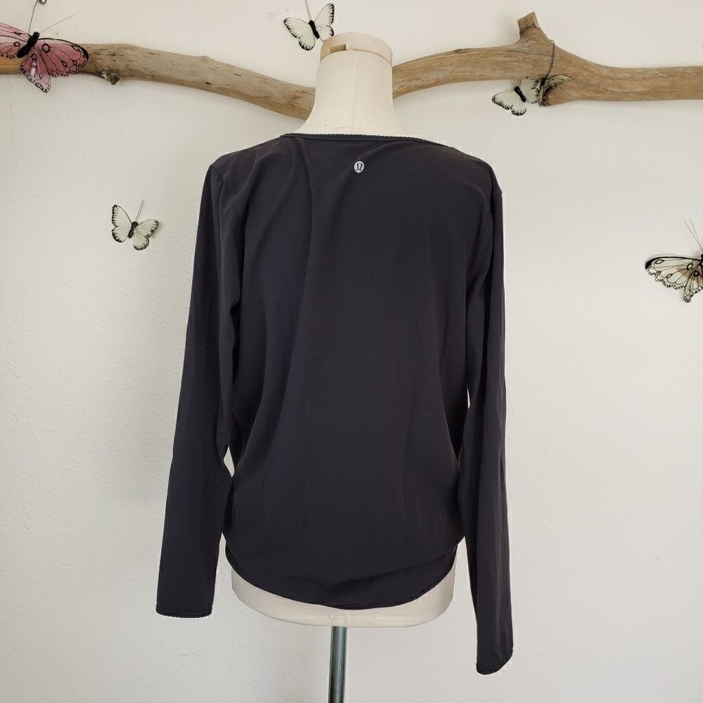 Lululemon black full freedom long sleeve yoga top - Picture 3 of 4